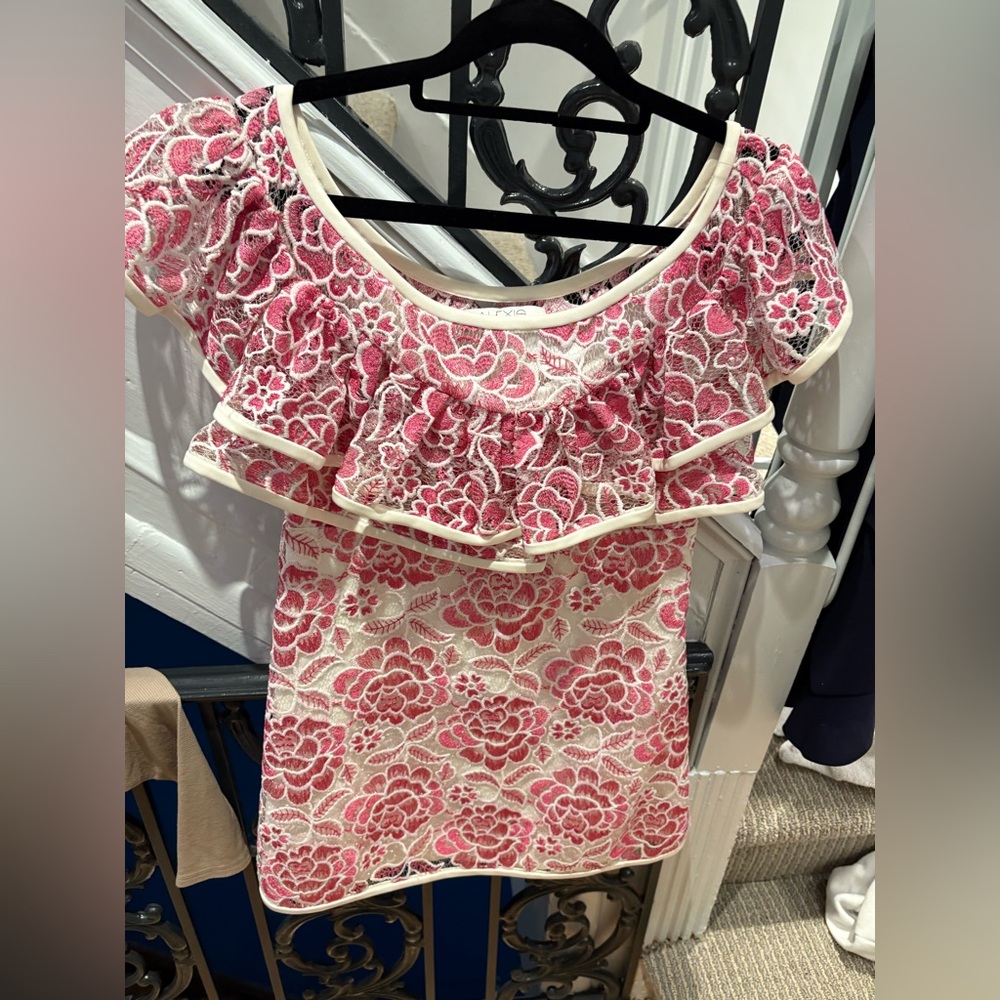 Pink floral ALEXIS dress size XS